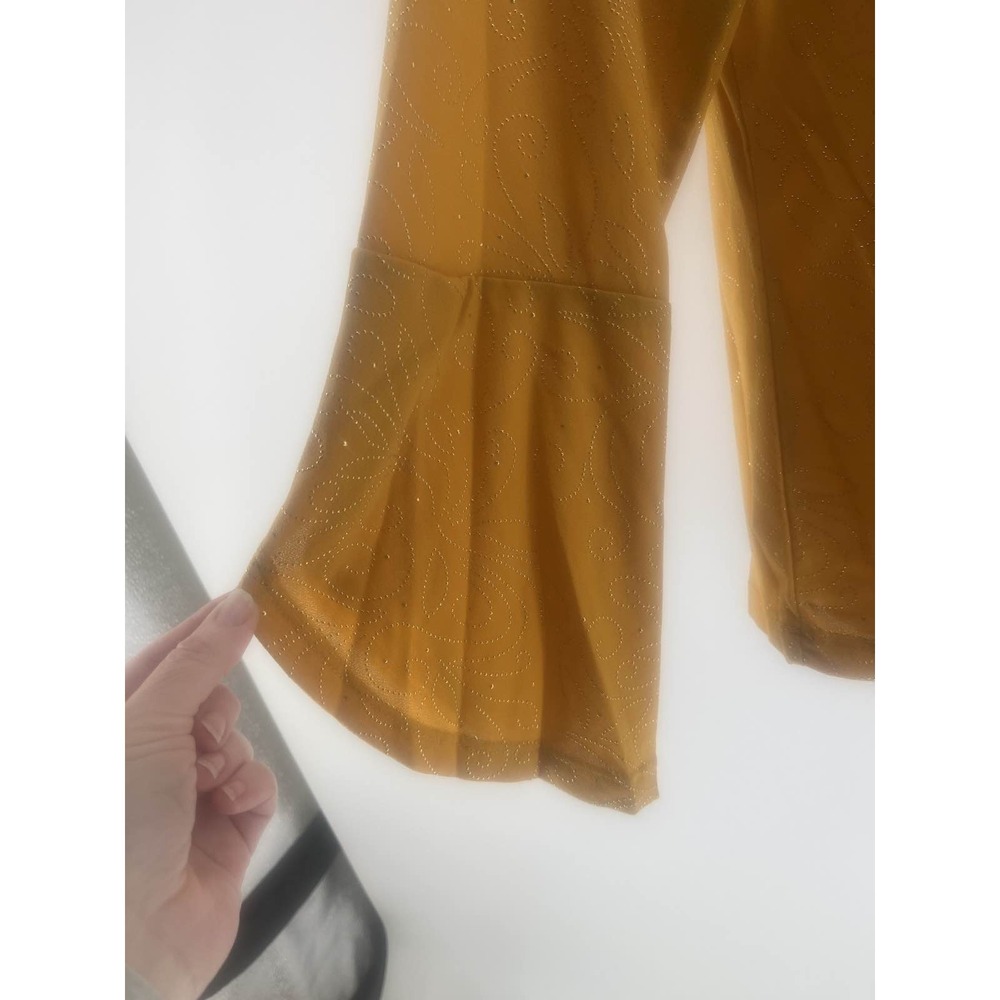 By Design Gold Glitter Sparkle Long Sleeve Top Plus Size L - Picture 2 of 4